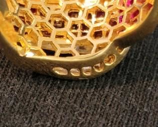 Real 14K gold and gem ring