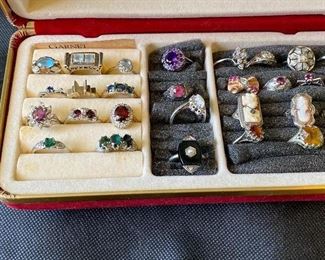 Real gold and silver rings