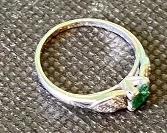 Real 14K gold and gem ring