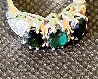 Real 14K gold and gem ring