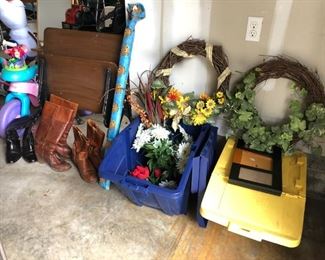 Cowboy Boots, Old School Desk, Wreaths
