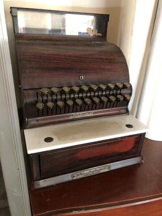 Antique National Cash Register w/ Keys