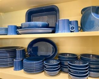 Incredible set of Fiestaware (Lapis)! Dinner plates, salad plates, bowls, coffee mugs, platters ... and so much more!