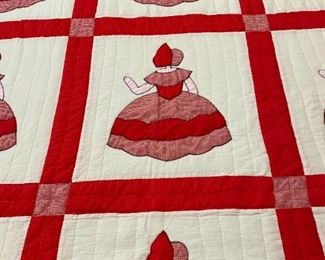 Incredible selection of handmade quilts.