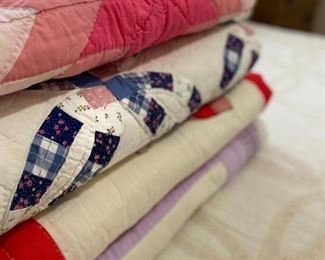 Incredible selection of handmade quilts.