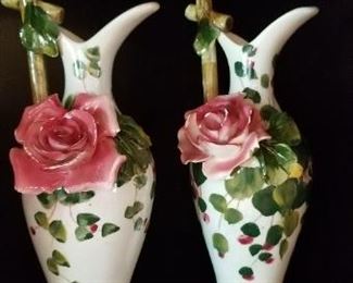 capodimonte floral design vases