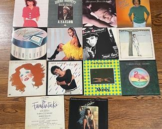 (14pc) POP VINYL RECORDS Pt 1 | Featuring records like "Steve Winwood", "Lionel Richie", Linda Ronstadt "Mad Love" "Lush Life" and "Get Closer", and Jimmy Buffett "A Sailor" etc. 