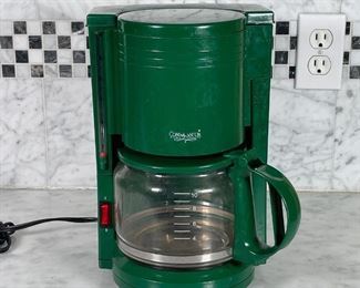 10-CUP COFFEE MAKER | Forest green! Connaiseur Home Concepts 10 cup coffee maker; h. 12 in. 