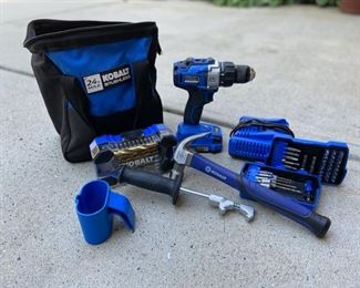 Kobalt 24v Brushless Drill and Accessories