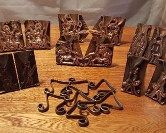 Copper Molds to make Figures, many military and one Charlie Chaplin