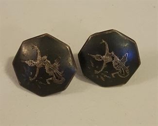 Siam Silver Earrings