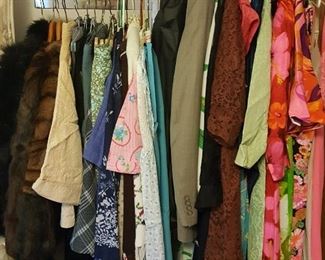 Lots of vintage clothes