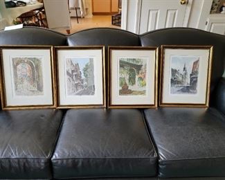 4 Cityscape Prints by Don Davey