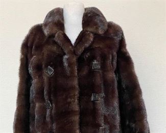 Black Mink Coat, Recently Cleaned