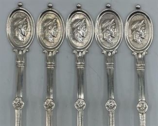 John R. Wendt 925 Patent Medallion Forks by Braverman & Levy. 