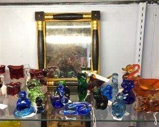 Glass animal figurines 