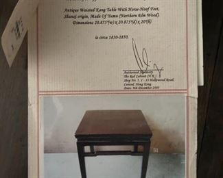 Antique Kang Table