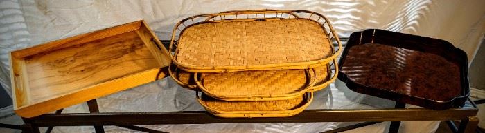 assorted serving trays