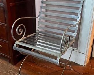 metal bedroom chair
