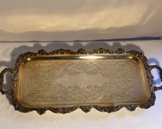Silver plated serving trays