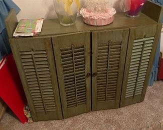 Repurposed Cabinet, Assorted Vases, Hand Crafted Decor