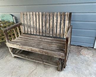 Glider Rocker Wood Needs TLC