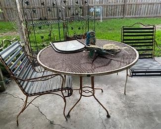 Wrought Iron Patio Furniture Great for Refurbishing