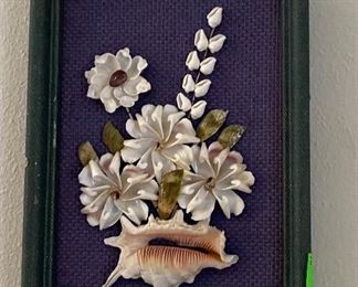 Hand Crafted Seashells Framed