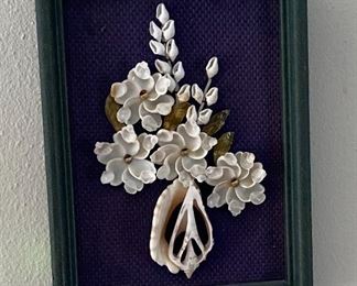 Hand Crafted Seashells Framed