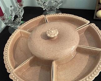 Vintage Frazier California Pottery Lazy Susan