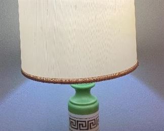 Vintage Jadeite Style Lamp