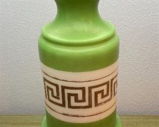 Vintage Jadeite Style Lamp