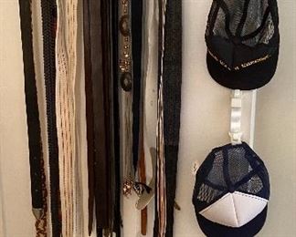 Assorted Women's Belts, Collector's Baseball Camps WWII Caps