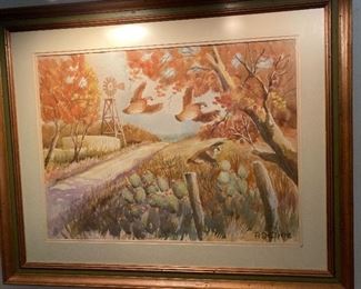 Framed and Signed R.D. Cline