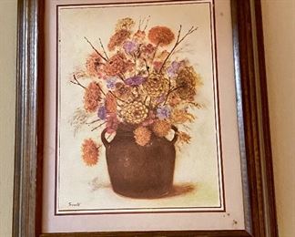 Framed Country Print Fall Colors