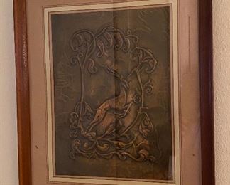 Copper Hand Forged Framed Art