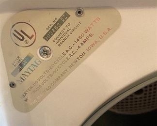 Portable Maytag Electric Dryer
