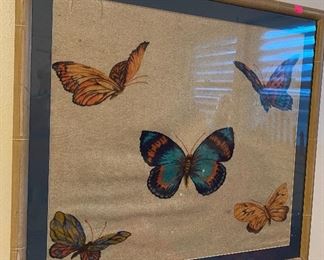 Hand Crafted Trapunto Butterflies