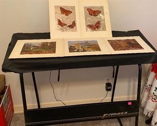 Casio Electric Keyboard, Foil Matted Prints