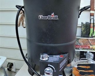 Char-Grill Oil-Less Turkey Fryer, with Propane Gas Tank & Accessories, Manuals