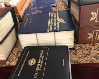 first day of issue stamp sets - several books