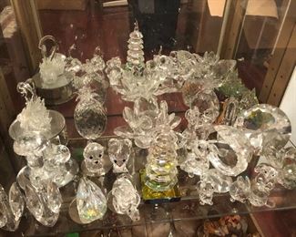 crystal figurines - animals, flowers, etc.