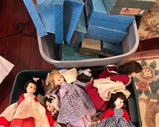 madame Alexander dolls & boxes