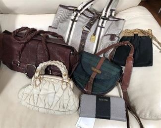 Miu Miu handbag, vintage Polo Ralph Lauren black watch cross body