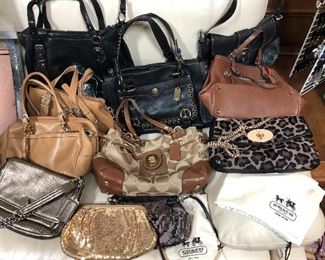 Coach bags - many with tags