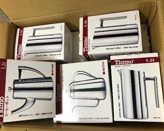 stainless steel coffee & teapots - multiples - new in box