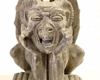Cement sitting Gargoyle statue
