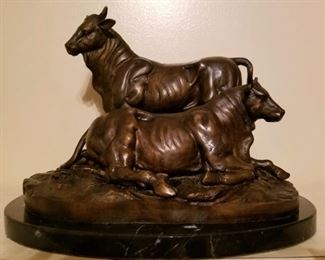 Bronze Cattle Statue