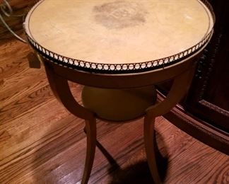 French Round Side Table