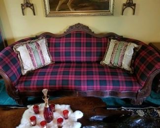 Victorian Handcarved Sofa
